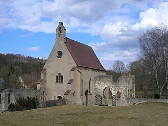 Christgarten church from the north-west Kloster Christgarten.jpg