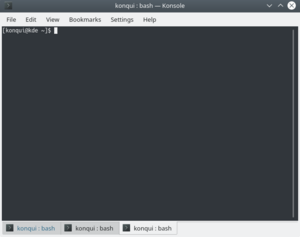 Скриншот Konsole в Plasma 5