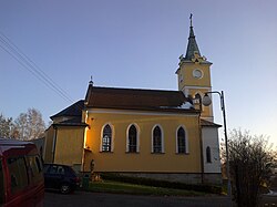 Farní kostel Navštívení Panny Marie ve Velkém Poříčí.