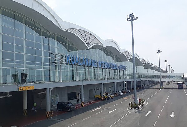 The terminal exterior design, as seen from the apron.