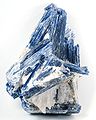 Kyanite has two cleavage directions that are not at right angles to each other.