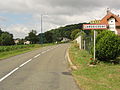 Landricourt (Aisne) city limit sign.JPG