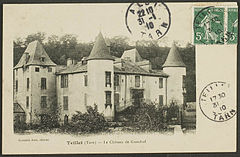 Le château de Grandval à Teillet (81) vers 1910.JPG