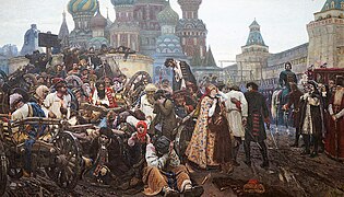 Morning of streltsy's beheading - Vassili Sourikov - Tretyakov Gallery