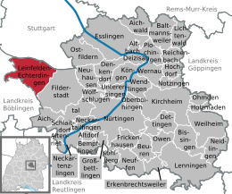 Leinfelden-Echterdingen - Localizazion
