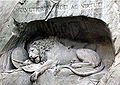 Lion Monument (Löwendenkmal) in Lucerne, 1819
