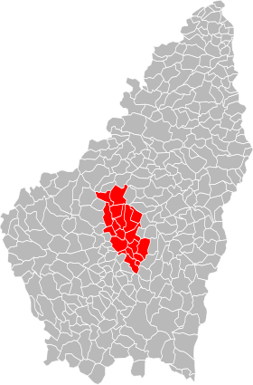 Placering af fællesskab af kommuner i Pays d'Aubenas-Vals