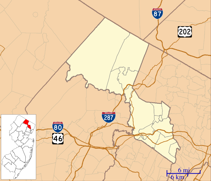 File:Location map of Passaic County, New Jersey.svg