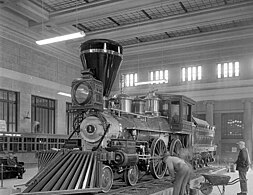 Locomotive William Crooks at St. Paul Union Depot 1954.jpg
