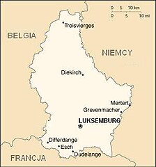 Mapa Luksemburga