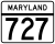 Marcador de la ruta 727 de Maryland