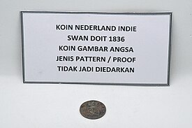 Koin Netherlands Indies Swan Doit 1836