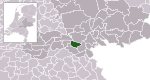 Carte de localisation de Beuningen