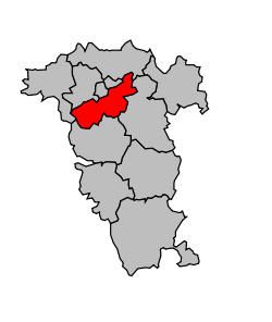 Kanton na mapě arrondissementu Brioude