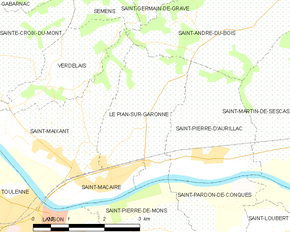 Poziția localității Le Pian-sur-Garonne