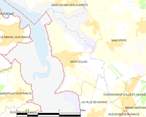 Poziția localității Saint-Suliac