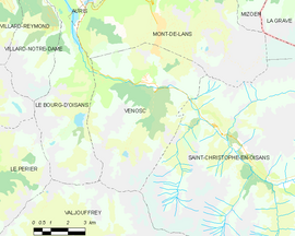 Mapa obce Vénosc
