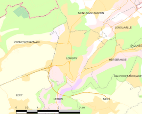 Poziția localității Longwy