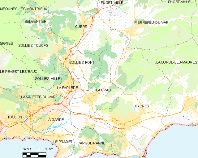 La Crau - Localizazion
