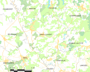 Poziția localității Saint-Jouvent