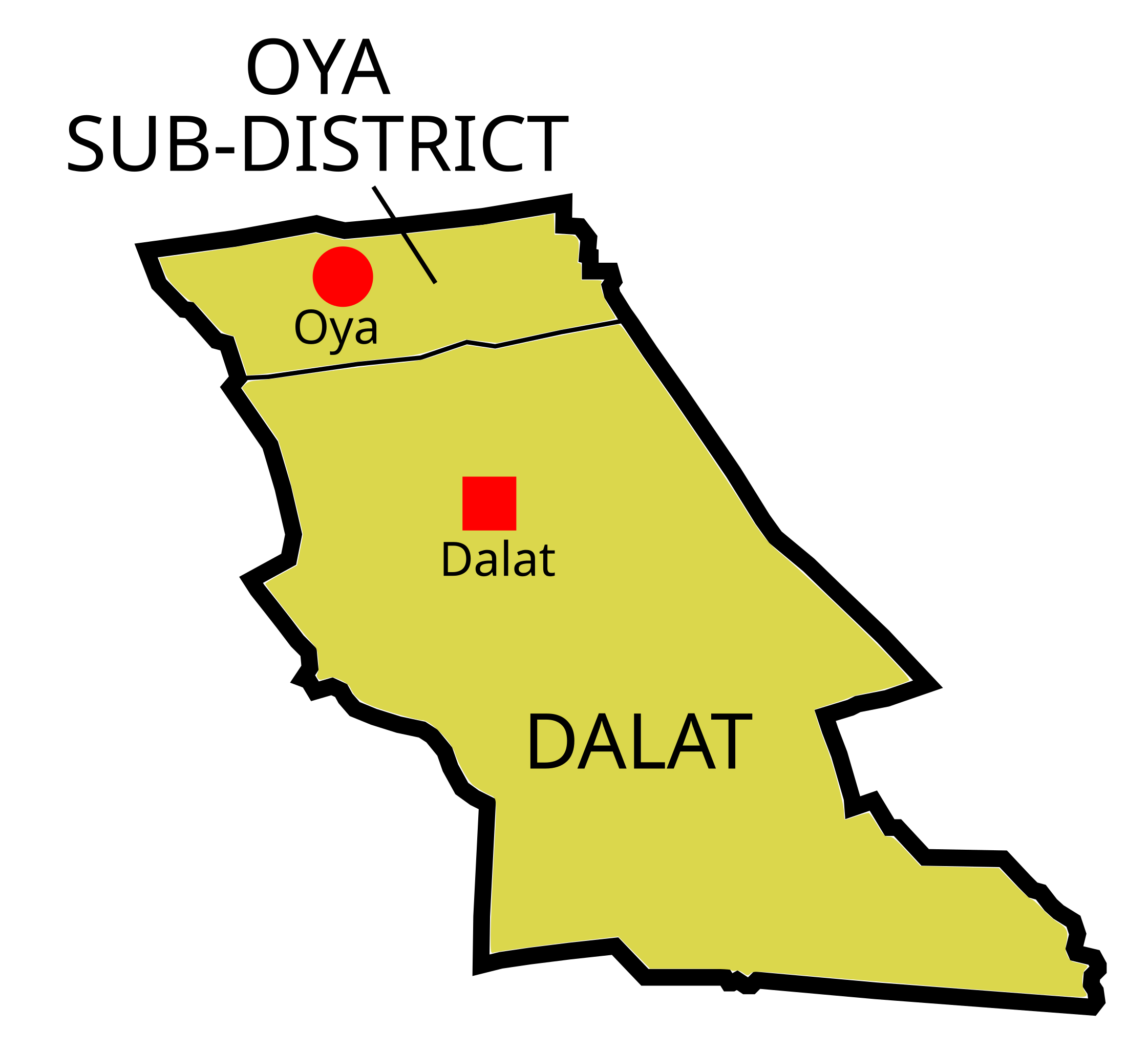 File Map Of Dalat District Sarawak Svg Wikimedia Commons