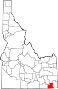 Comitatul Franklin map