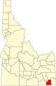 State map highlighting Franklin County