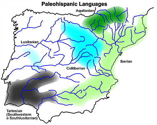 Tartessian language in the context of Paleo-Hispanic languages around 300 BCE