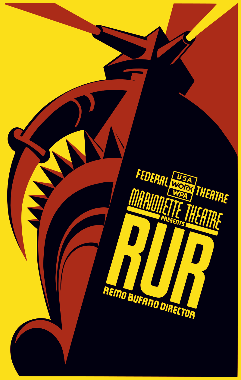 Marionette Theatre Presents RUR, WPA Poster (LOC 3c17506).svg