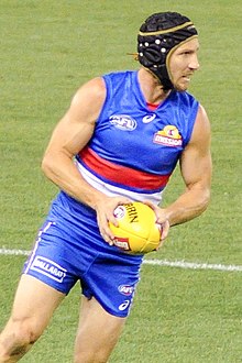 Matthew Boyd holds the record for most AFL games played by a player recruited from the rookie draft, with 292 matches played Matthew Boyd 2017.2.jpg