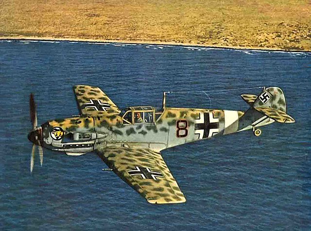 The German Bf 109 was the second smallest major fighter of WWII, and produced in greater numbers than any fighter in history.