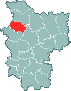 Location of Maladzječnas rajons