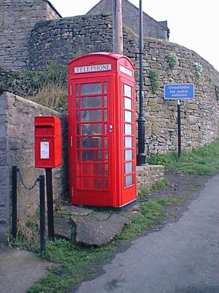 File:Milldale - Telephone Box and Postbox - geograph.org.uk - 324297.jpg