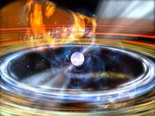 चित्र:Millisecond pulsar and accretion disk - NASA animation (hi-res).ogv