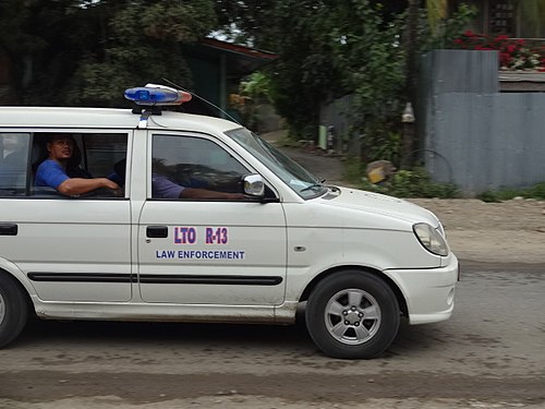 The Mitsubishi Adventure Patrol car of the Land Transportation Office in Butuan