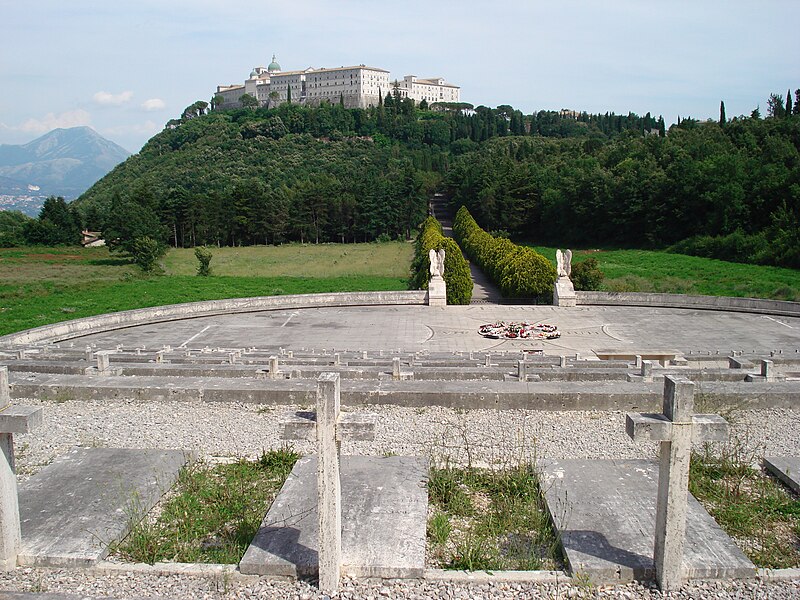 File:Monte Cassino Abbey (view from Polish cemetery).jpg