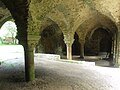 Mortain - Abbaye blanche - salle capitulaire 3.JPG