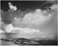 Mountain tops, low horizon, dramatic clouded sky, "In Rocky Mountain National Park," Colorado, 1933 - 1942 - NARA - 519957.jpg