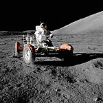 Maanwagen tijdens Apollo 17-missie