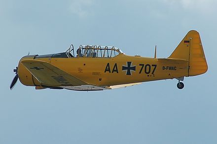 Restored T-6D in Luftwaffe markings