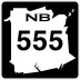 Route 555 marker