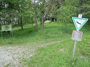 Informationstafel im Naturschutzgebiet Alte Egart