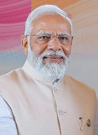 <span class="mw-page-title-main">Narendra Modi</span> Prime Minister of India since 2014 (born 1950)