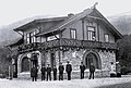 Bahnhofsgebäude bei der Einweihung 1903