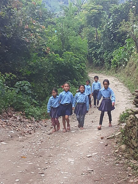 File:Nepali village school students.jpg