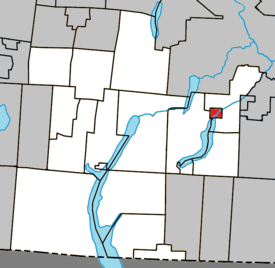 Location within Memphrémagog Regional County Municipality.