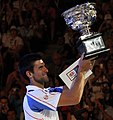 Novak Djokovic merupakan juara Perseorangan Lelaki pada tahun 2015. Ia merupakan kejuaraan utama kelapannya dan kejuaraan Terbuka Australia kelima.
