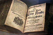 Sorbian translation of the New Testament by Michal Frencel, 1717 Nowy zakon Michal Frencel.jpg