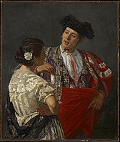 Offering the Panal to the Bullfighter (1873), oil on canvas, Clark Art Institute