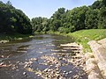 Nach dem Wehr in Doksany (Doxan)